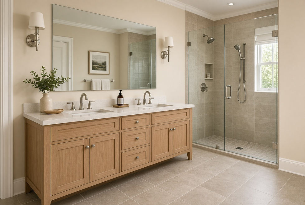 East Hanover Bathroom Trends for 2026: Bigger Showers, Warmer Colors, Less Grout
