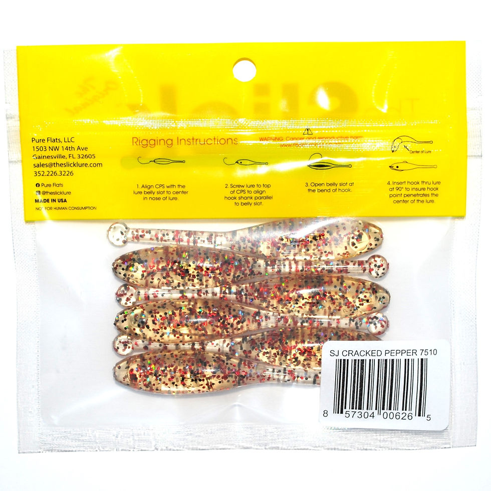 Thumbnail: Pure Flats The Slick Lures - SLICK Jr Cracked Pepper 7510