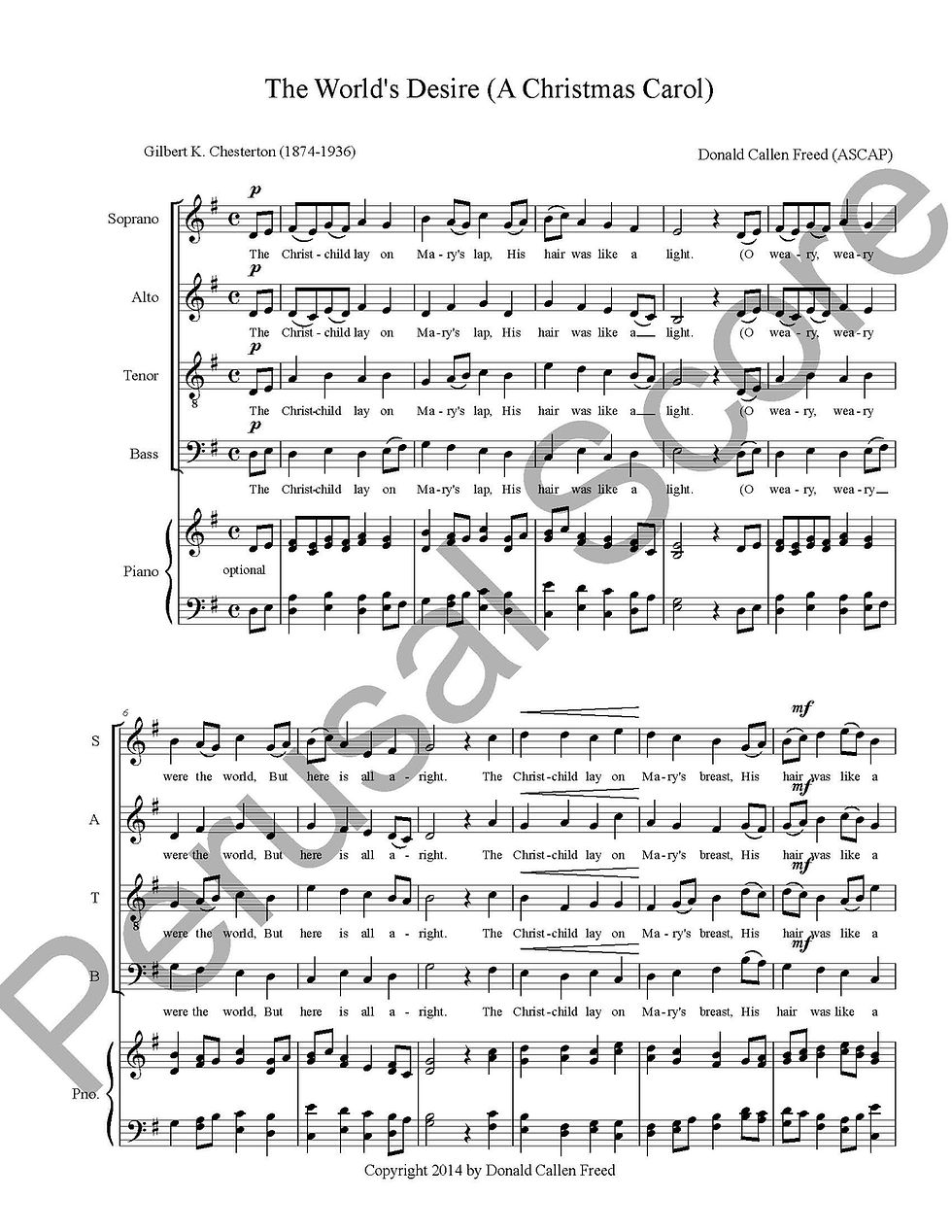 Thumbnail: The World’s Desire SATB a capp.