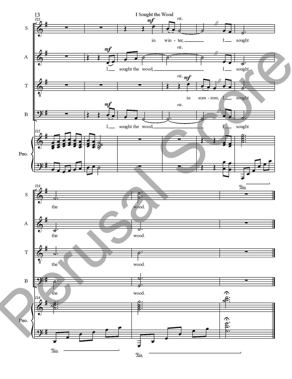 Thumbnail: I Sought the Wood SATB
