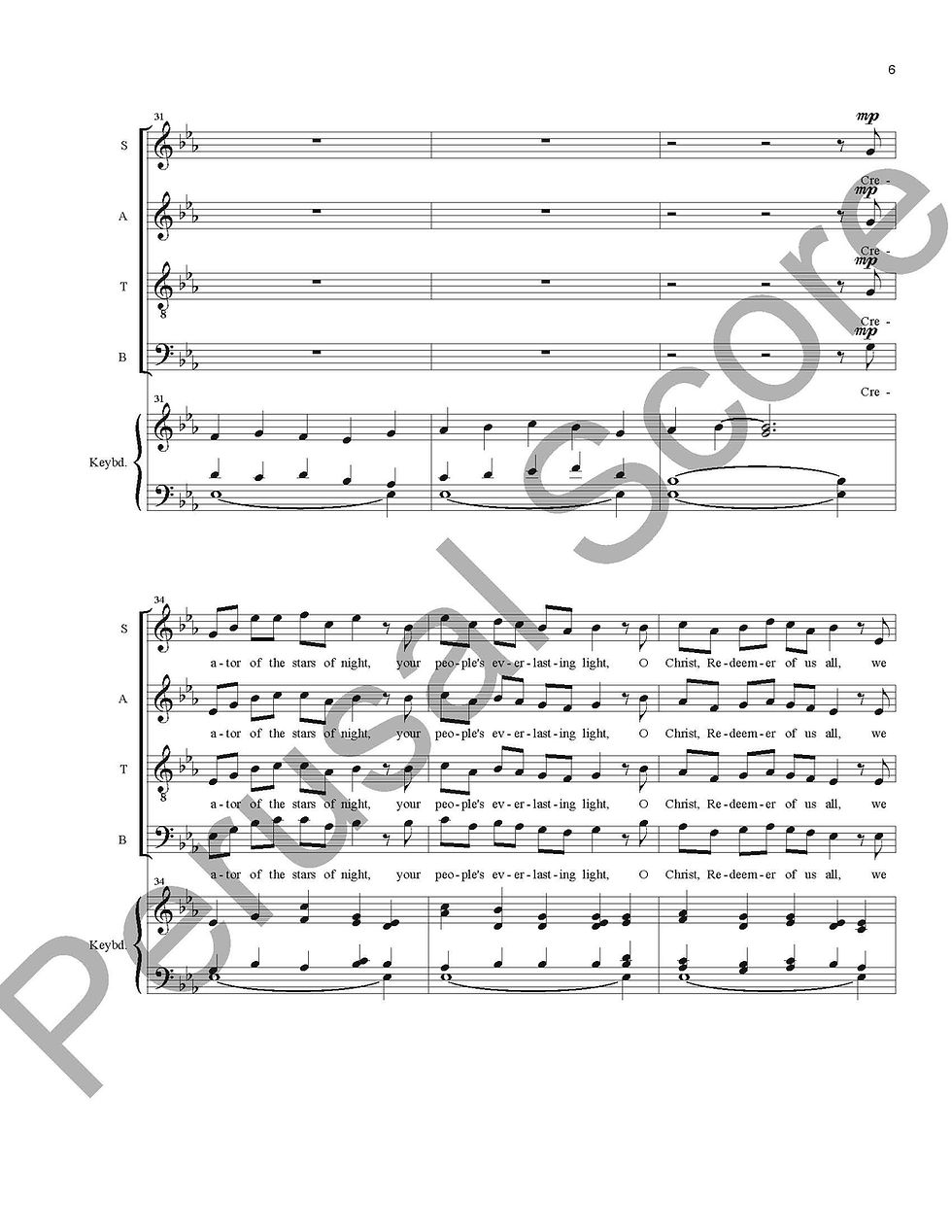 Thumbnail: Creator of the Stars of Night SATB