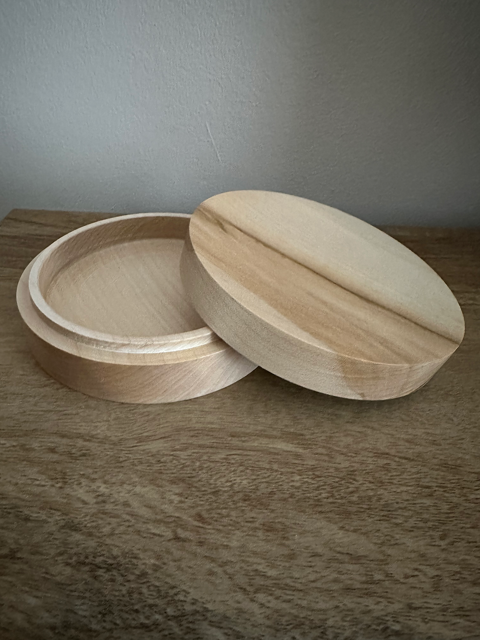 Thumbnail: Round gift / Jewellery box  ( one only ) similar ones can be made )