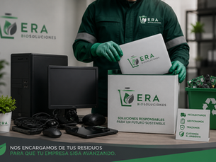 Equipos electrónicos fuera de uso listos para una gestión responsable de residuos electrónicos con apoyo de Era Biosoluciones.