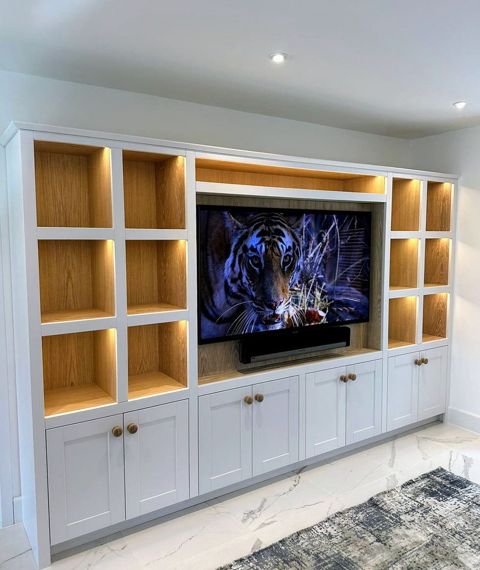 Bespoke media wall in kent
