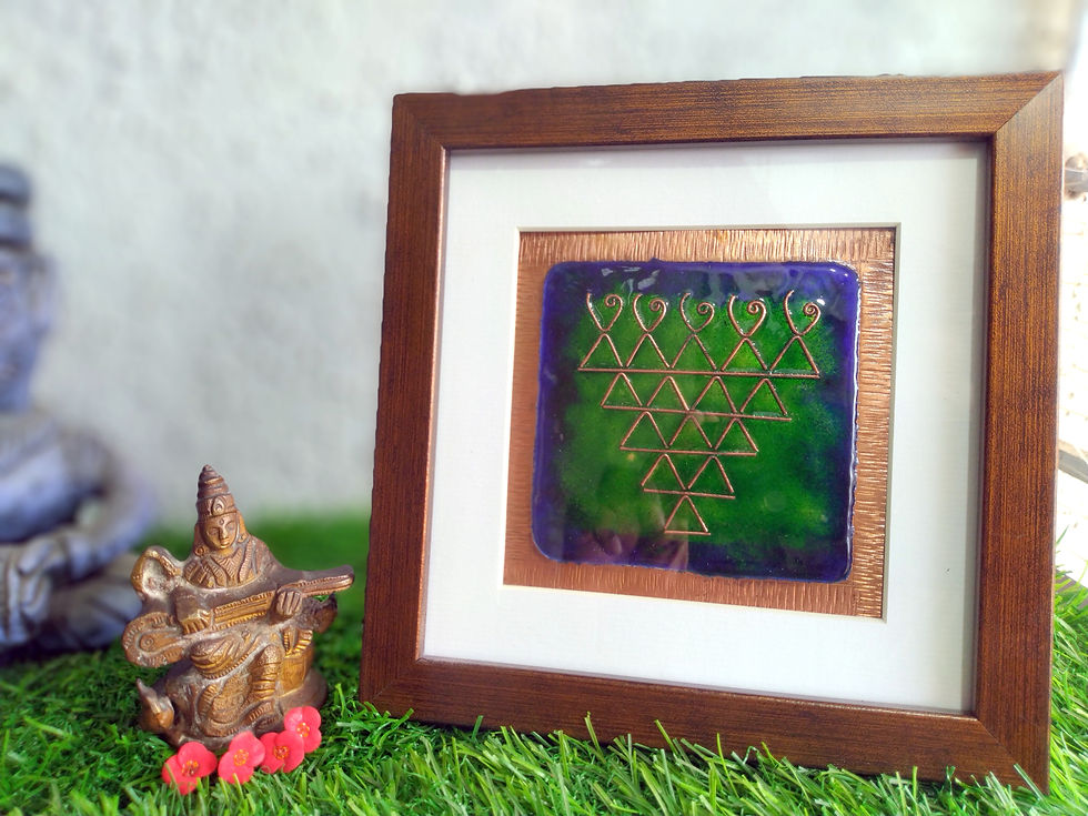 Thumbnail: Saraswati Yantra - copper