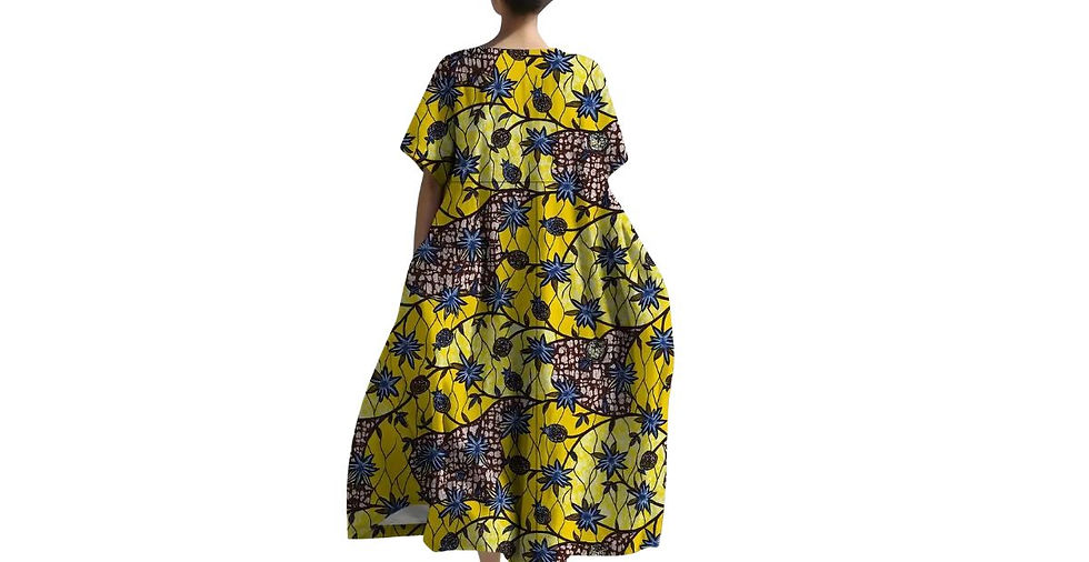 plus size african wax print dress