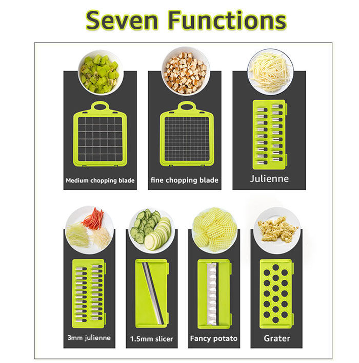 Miniatura: Vegetable Chopper Multifunctional Grater Cutter Kitchen Accessories Manual Fruit