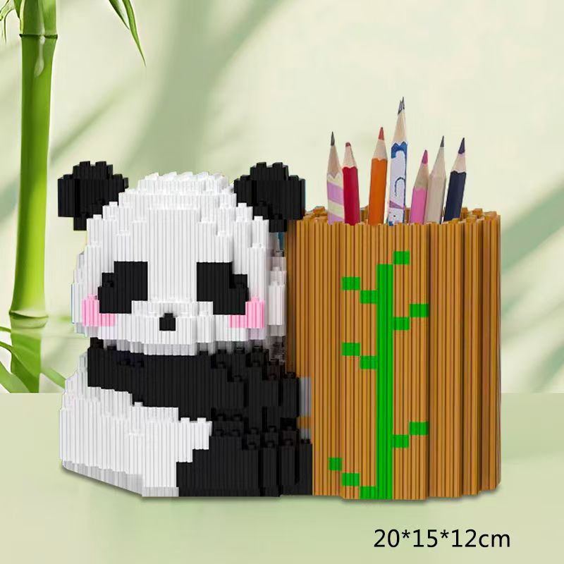Miniatura: Capybara Building Block Pen Holder Panda Desk Organizer for Office Supplies Cosm