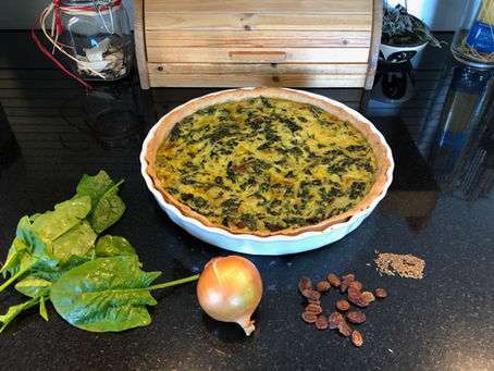 Quiche aux épinards et oignons - avec Thermomix®