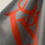 Miniaturbild: Tea towel Love orange print