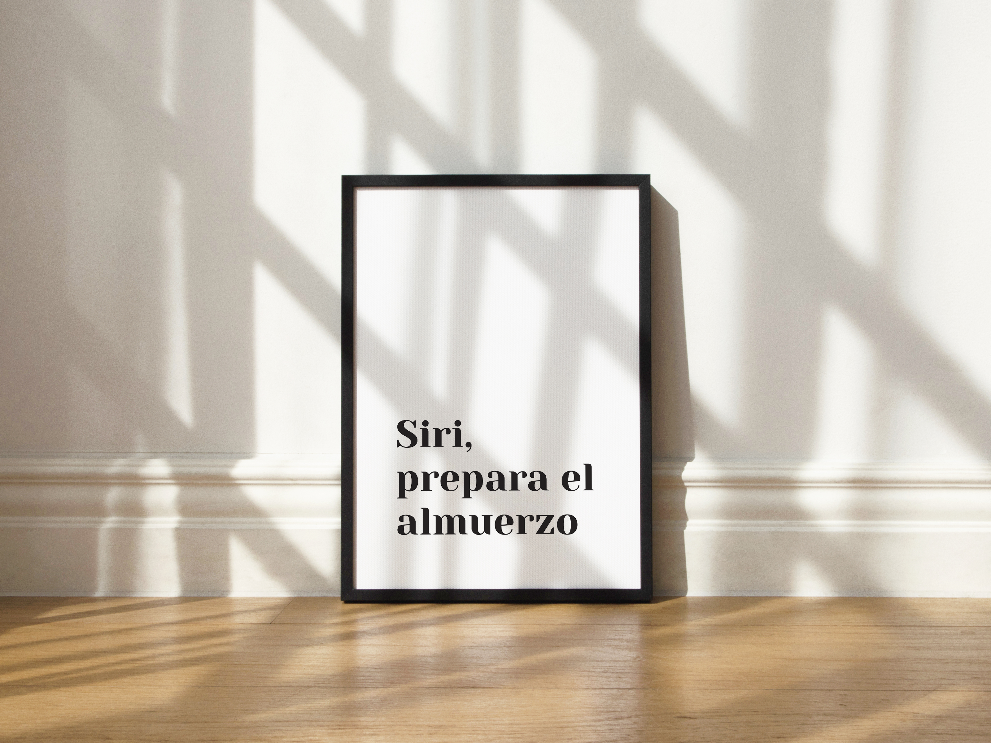 Cuadro Siri, prepara el almuerzo