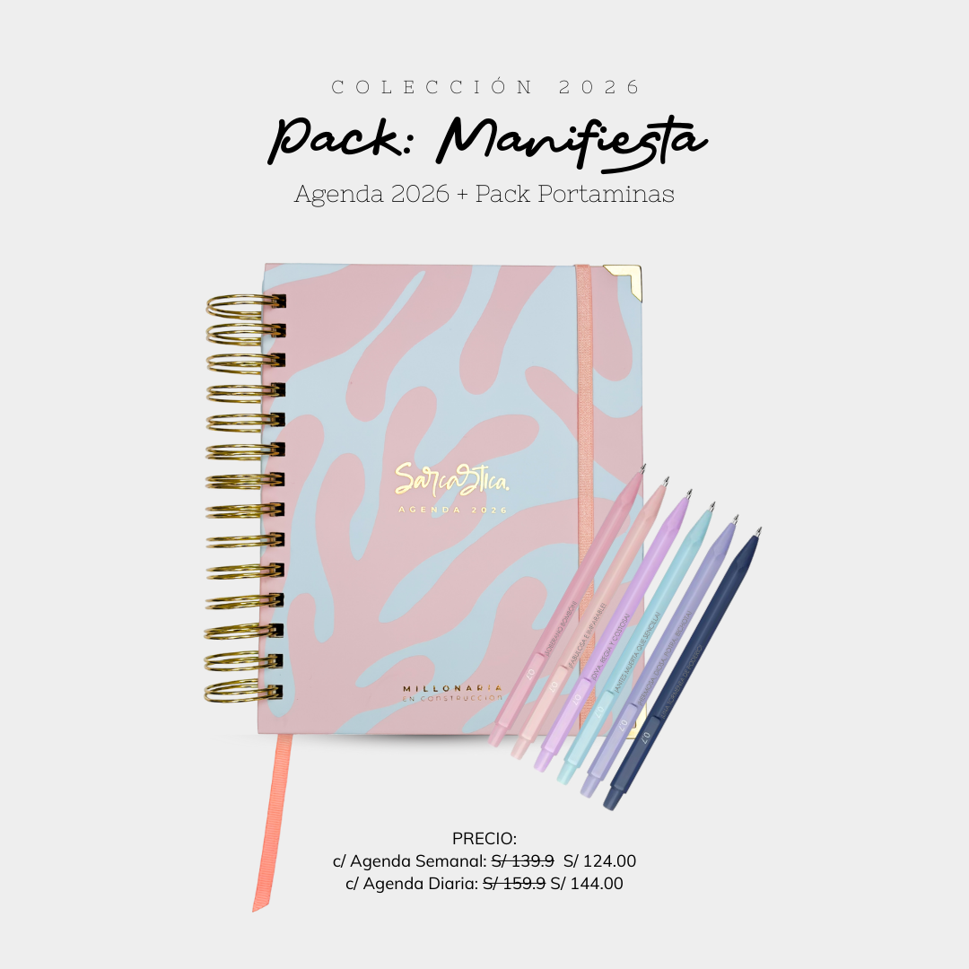 Pack: Manifiesta Agenda + Pack Portaminas