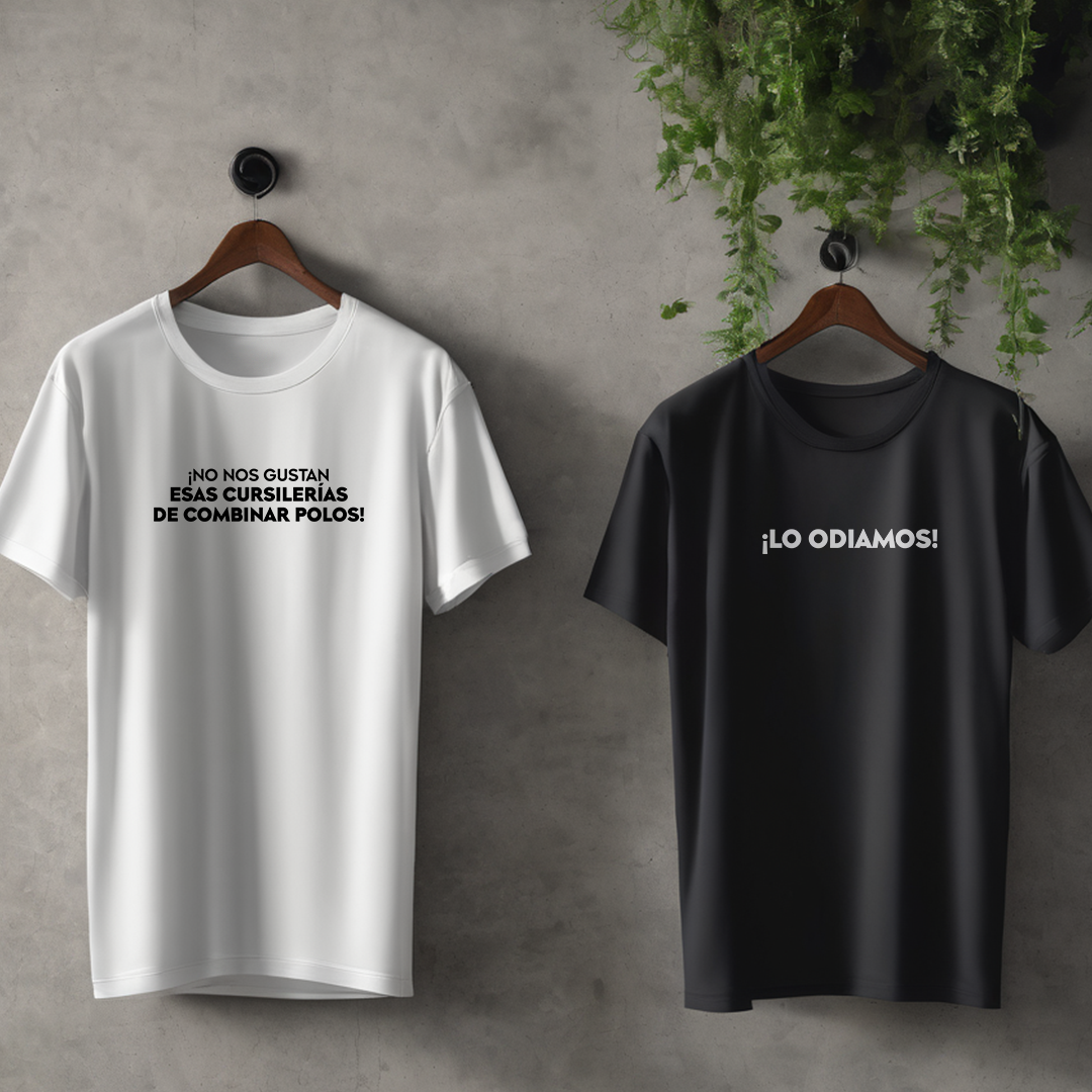 Polos Match Pareja "No nos gustan esas cursilerías"
