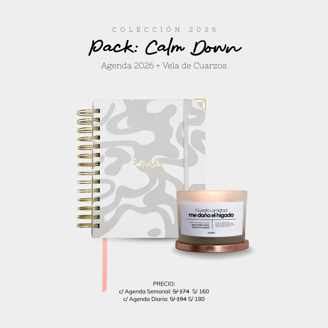 Pack: Calm Down Agenda + Vela Premium de Cuarzos