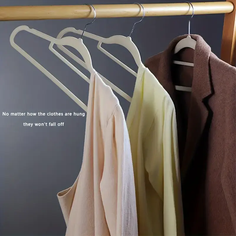 Miniatura: Space-Saving Non-Slip Flocking Hangers for Clothes