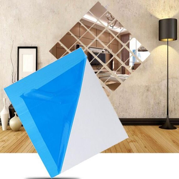 15x15cm Cube Mirror Wall Stickers for Home Decor
