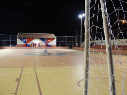 PREFEITO QUINHO INAUGURA QUADRA POLIESPORTIVO DA BELA VISTA