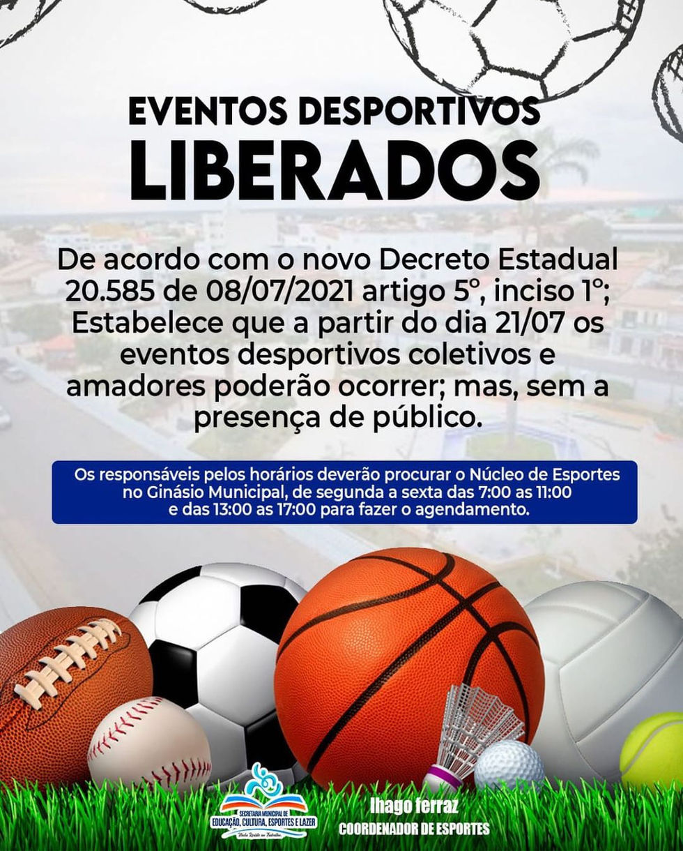 EVENTOS DESPORTIVOS LIBERADOS