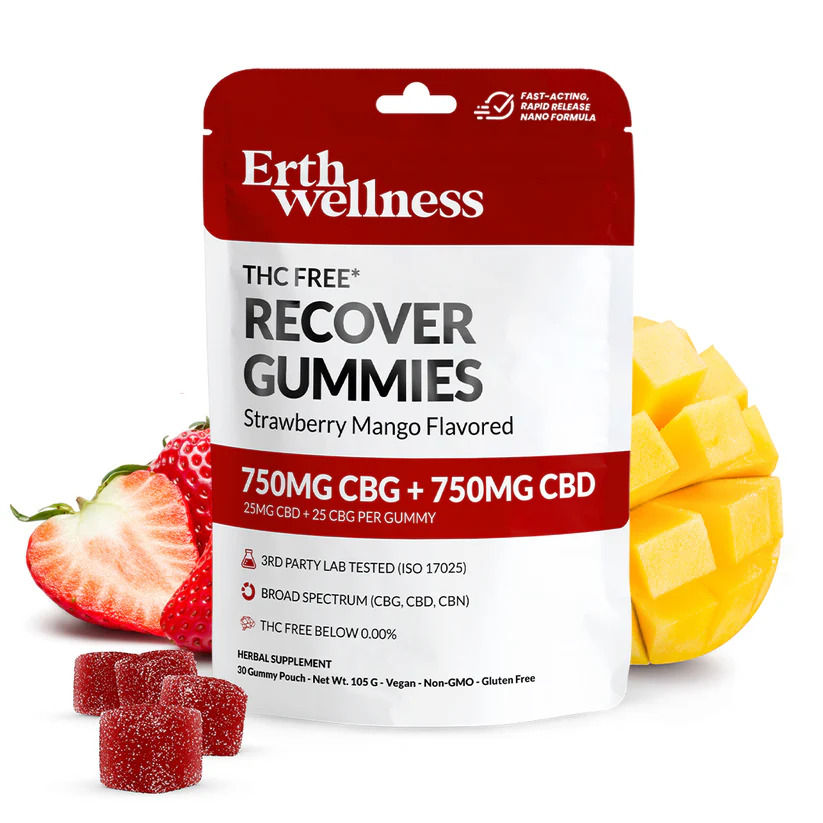 Gomitas Recover CBD CBG Erth Wellness