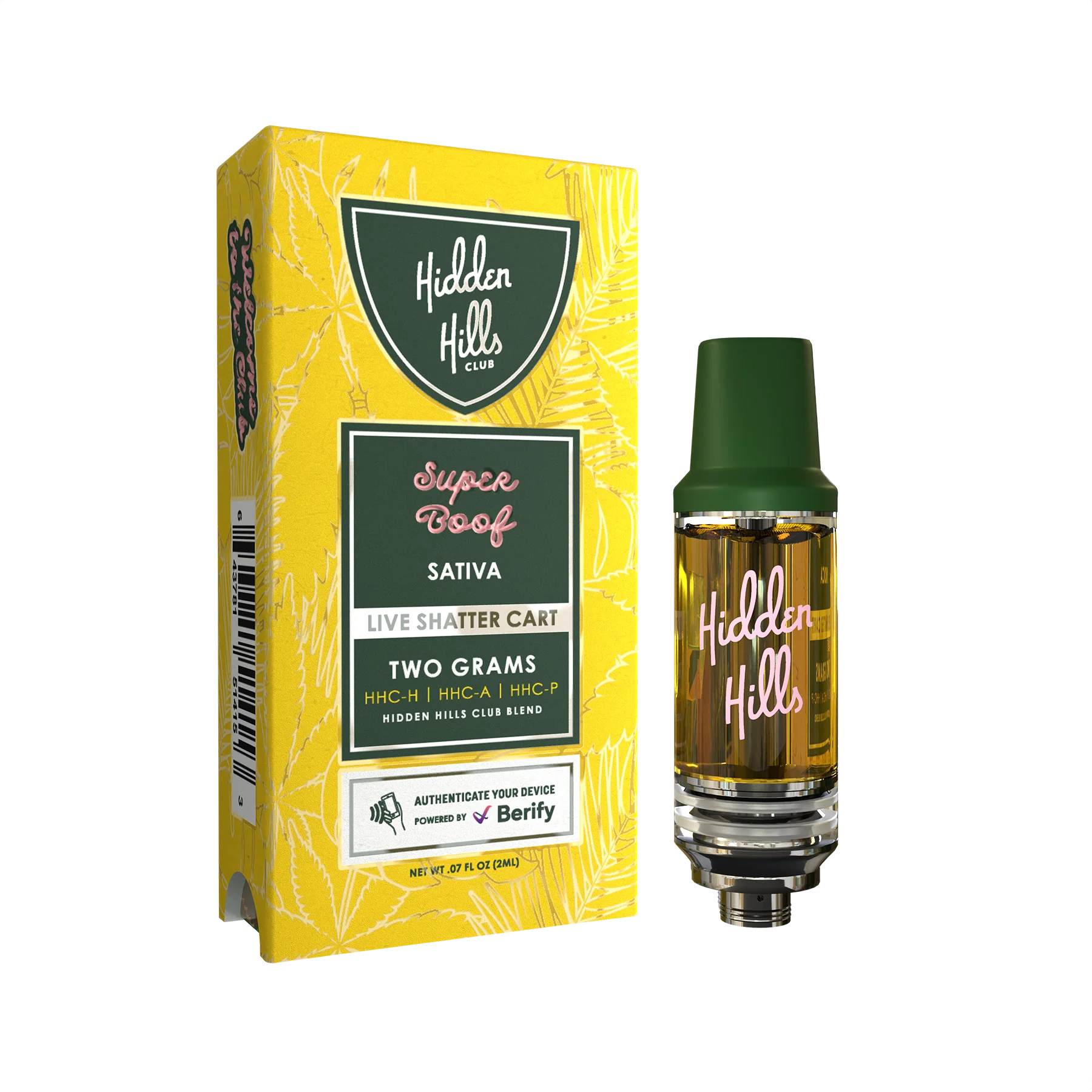 HIDDEN HILLS - Live Shatter Cart 2gr