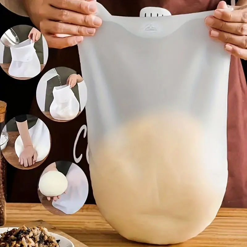 Sac pétrissage pâte pour préparer facilement une pâte à tarte ou une pâte à pizza sans salir la cuisine