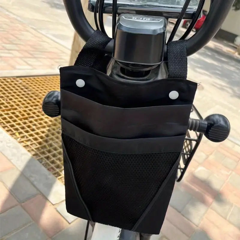 Présentation du Sac panier rangement vélo Noir