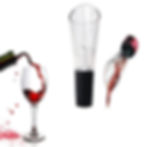 Décanteur à vin avec le verre