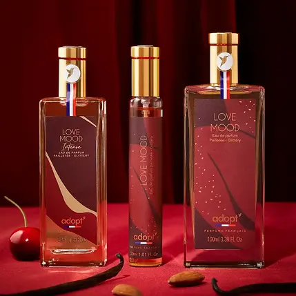 Direction artistique Love Mood Adopt' — univers oriental et ambré, packaging parfum