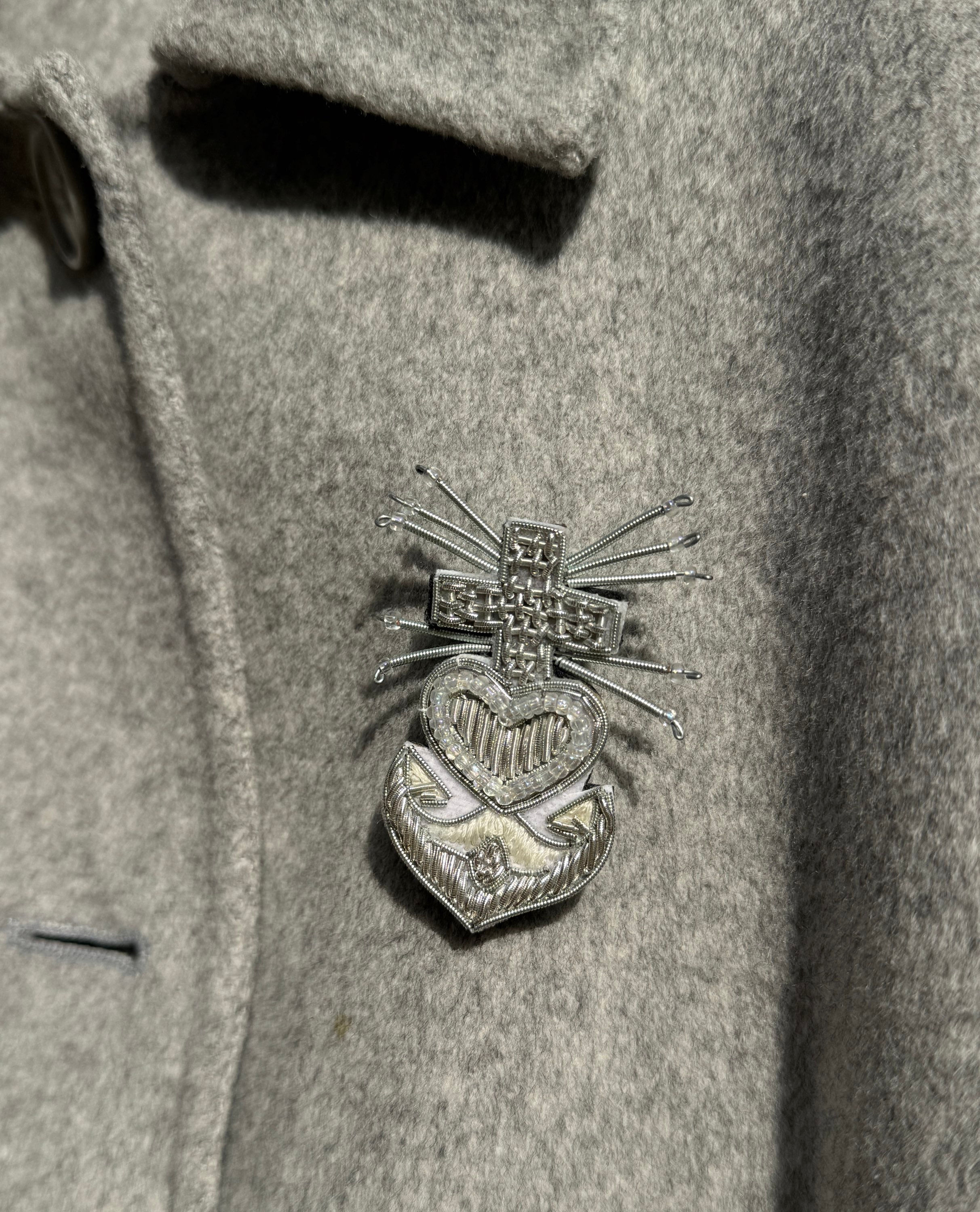 Broche « Croix de Camargue » Argenté