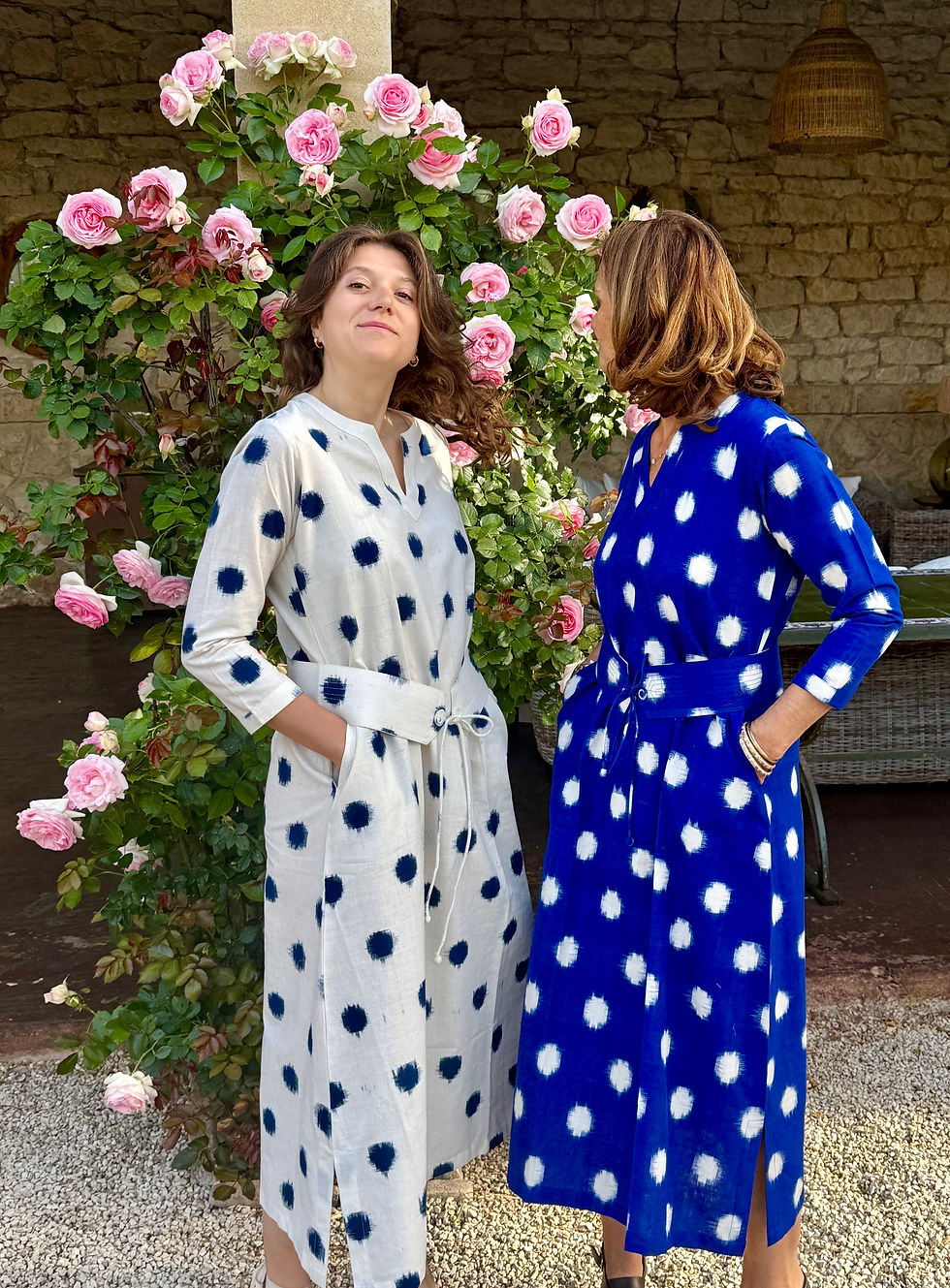 Miniature : Robe Chloé Blanche et Bleue 