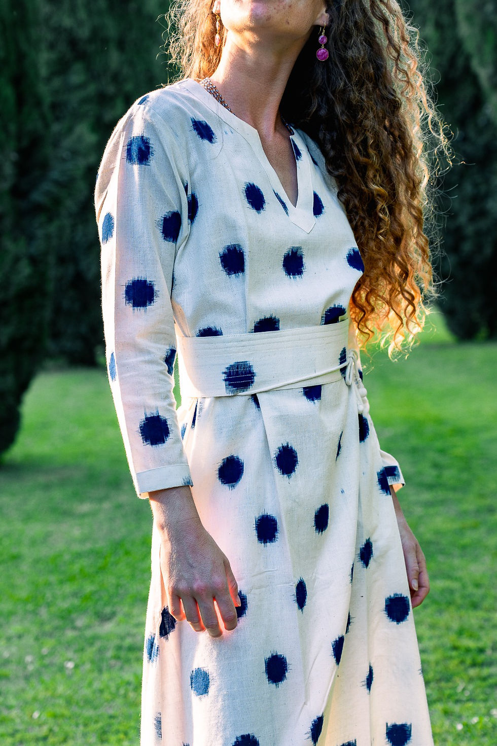 Miniature : Robe Chloé Bleue et blanc 