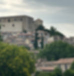 Le village dominé par le château des Templiers/C.Jonemann