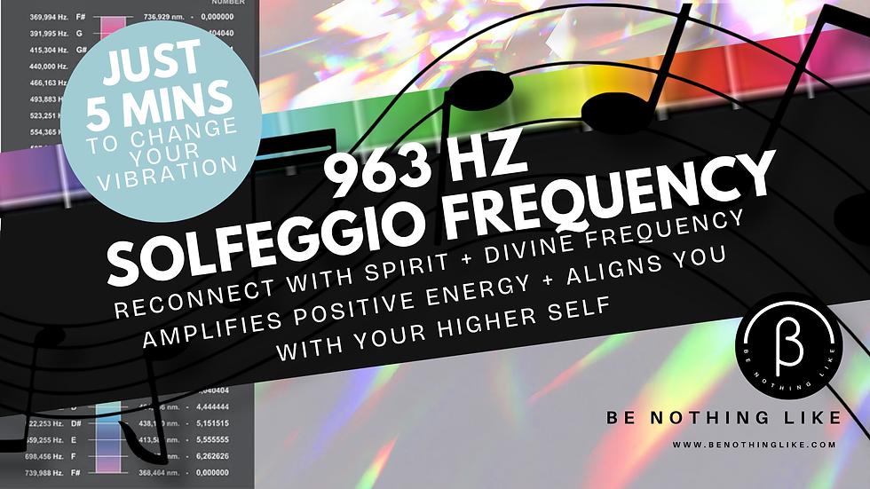 Experience the 963Hz solfeggio frequency