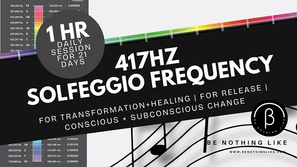 Benefits of the 417 Hz Solfeggio Frequencies
