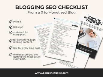Create high ranking blog content for your blog using this FREE SEO checklist