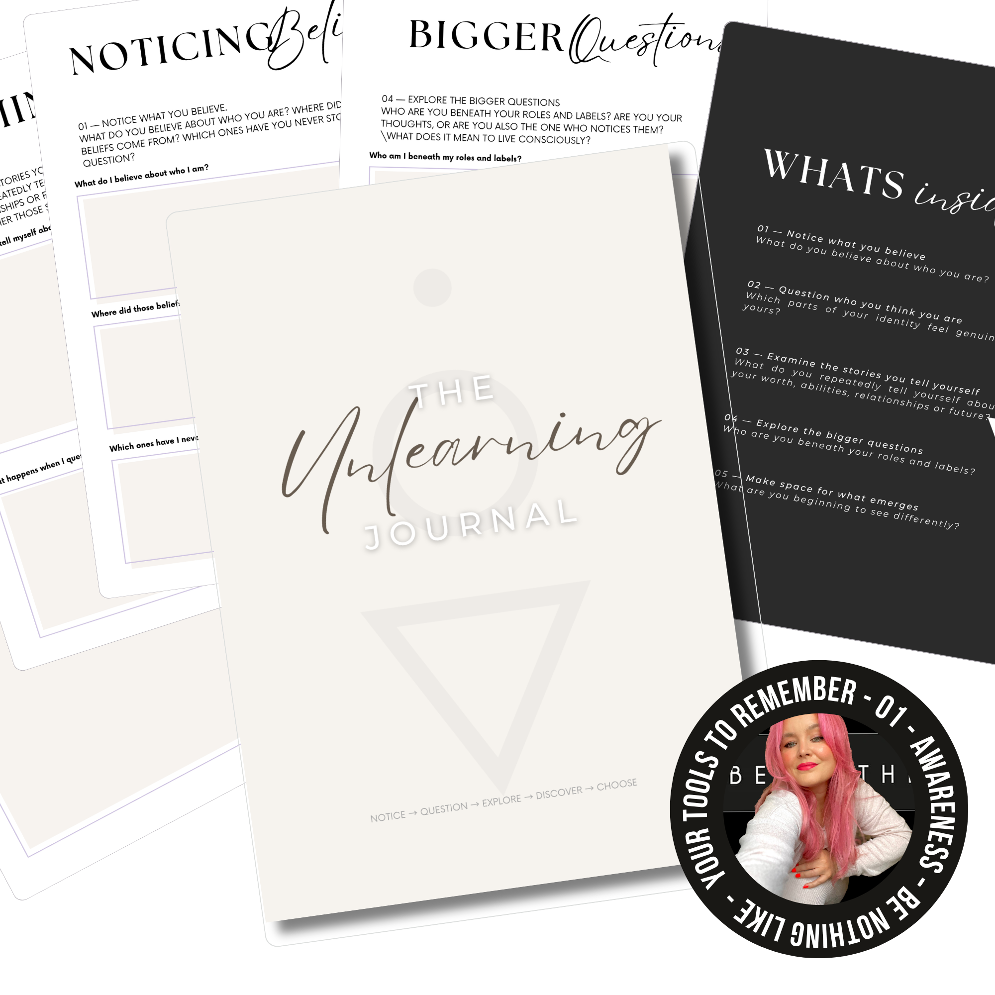 The Unlearning Journal 10 Page Digital Workbook