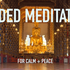 monks meditating inside a Buddhist Temple in Chiang Mai Thailand