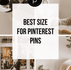 The best ratio and size for Canva editable Pinterest pin templates