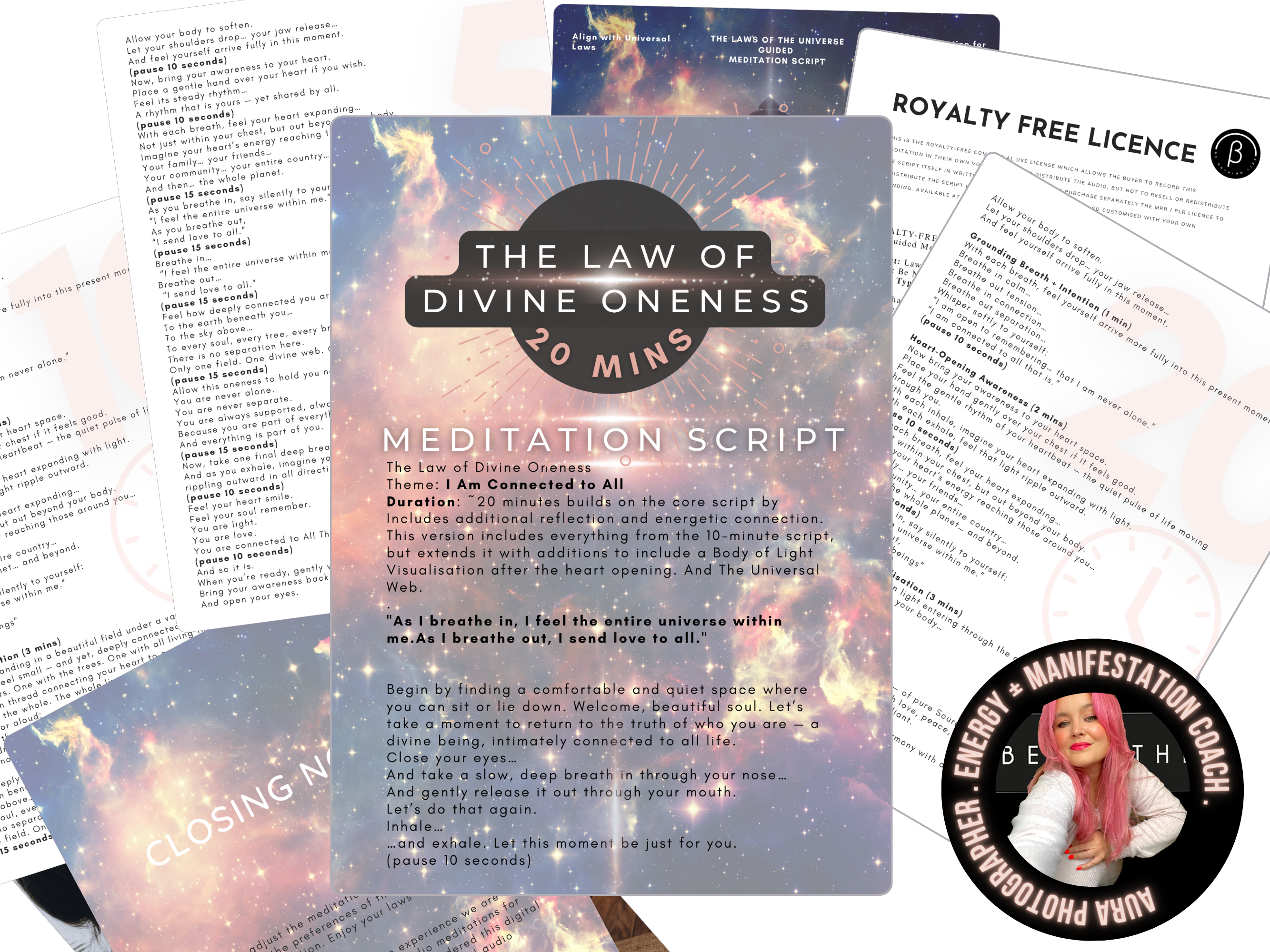 Law of Divine Oneness Guided Meditation Script Bundle
