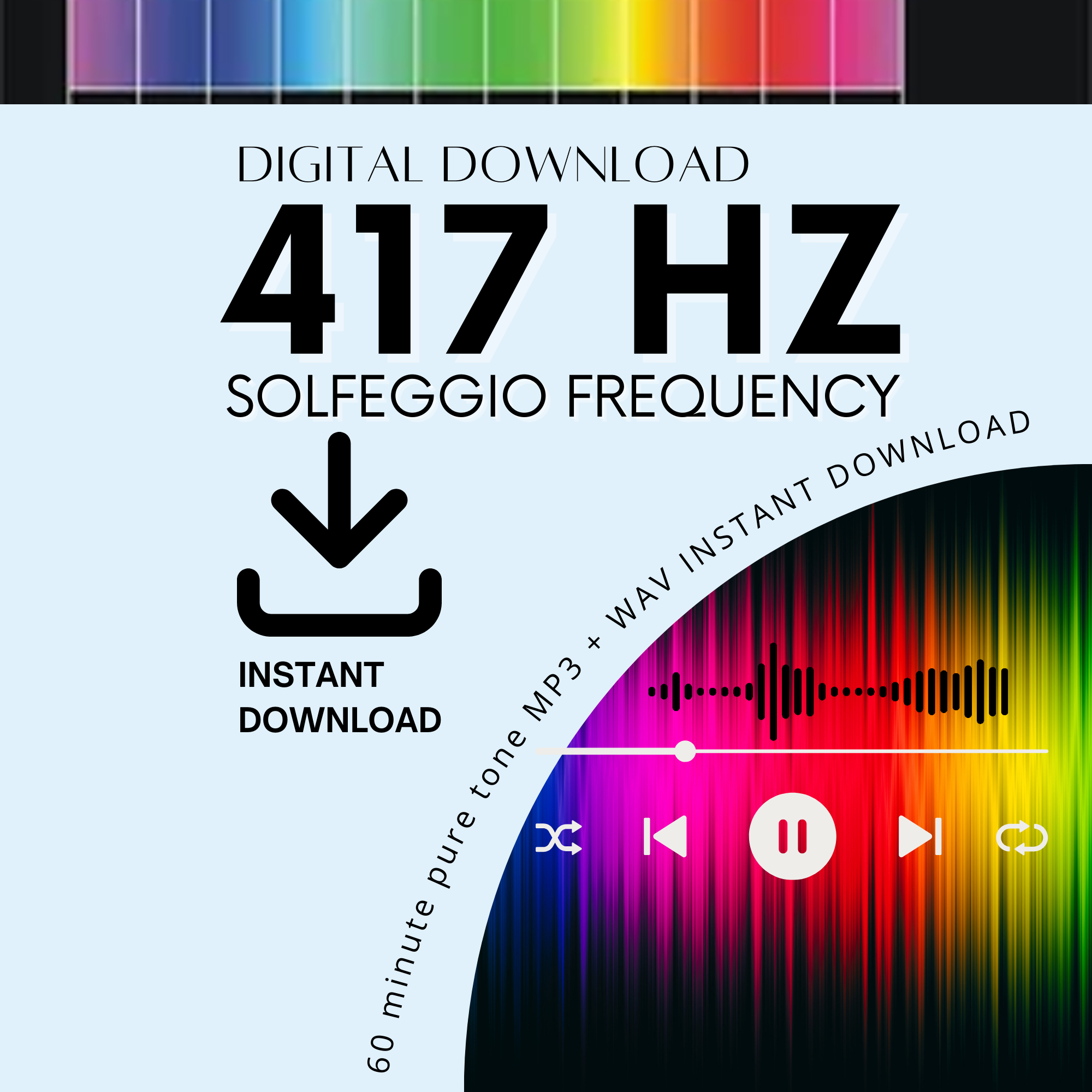 Solfeggio Frequency 417Hz - 60 Min Pure Tone