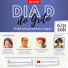 Live nacional debate a fome, racismo e SUS