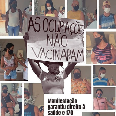 Foto denúncia no Grito promove vacinação a moradores de ocupações
