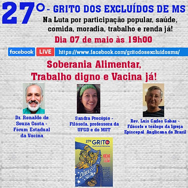 Dia D no MS: Por soberania alimentar, trabalho e vacina!