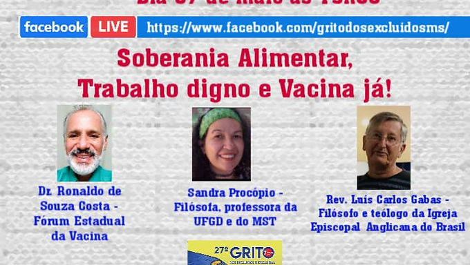 Dia D no MS: Por soberania alimentar, trabalho e vacina!
