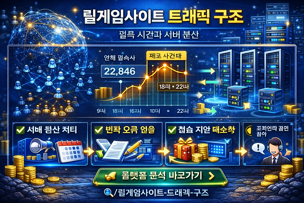 릴게임사이트 트래픽 구조 분석 대시보드 예시