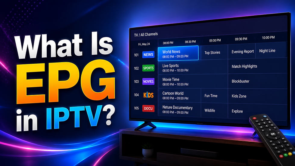 What is EPG in IPTV