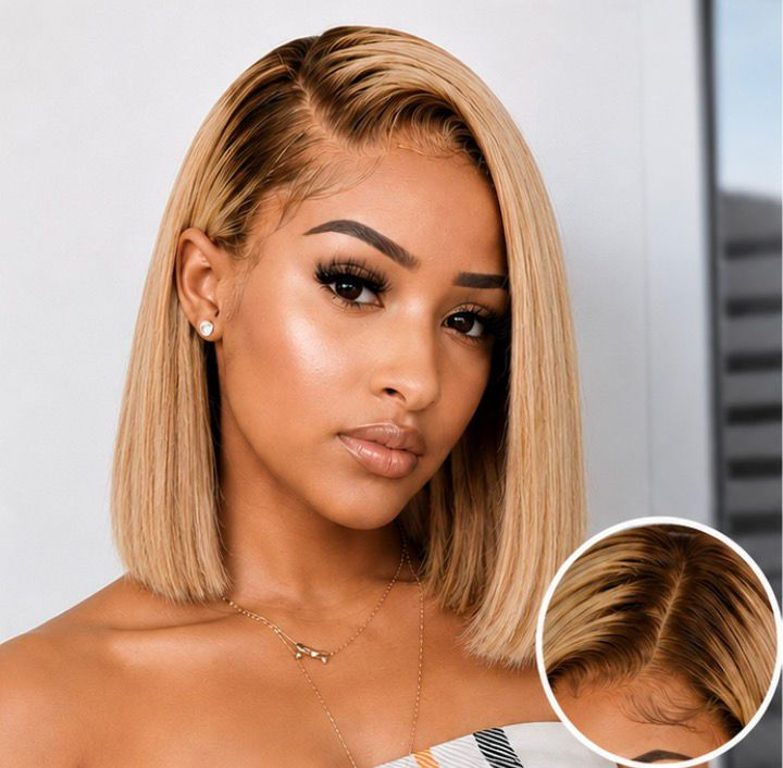 Thumbnail: 7 x 5 Ready to Wear Straight Honey Blonde #4/27