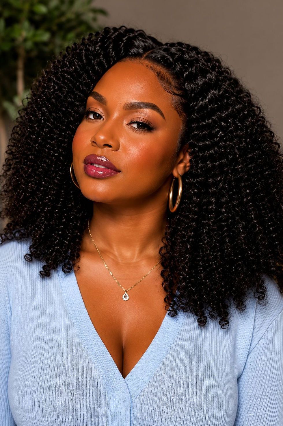 Thumbnail: 7 x 5 Ready to Wear Kinky Curl Natural Black