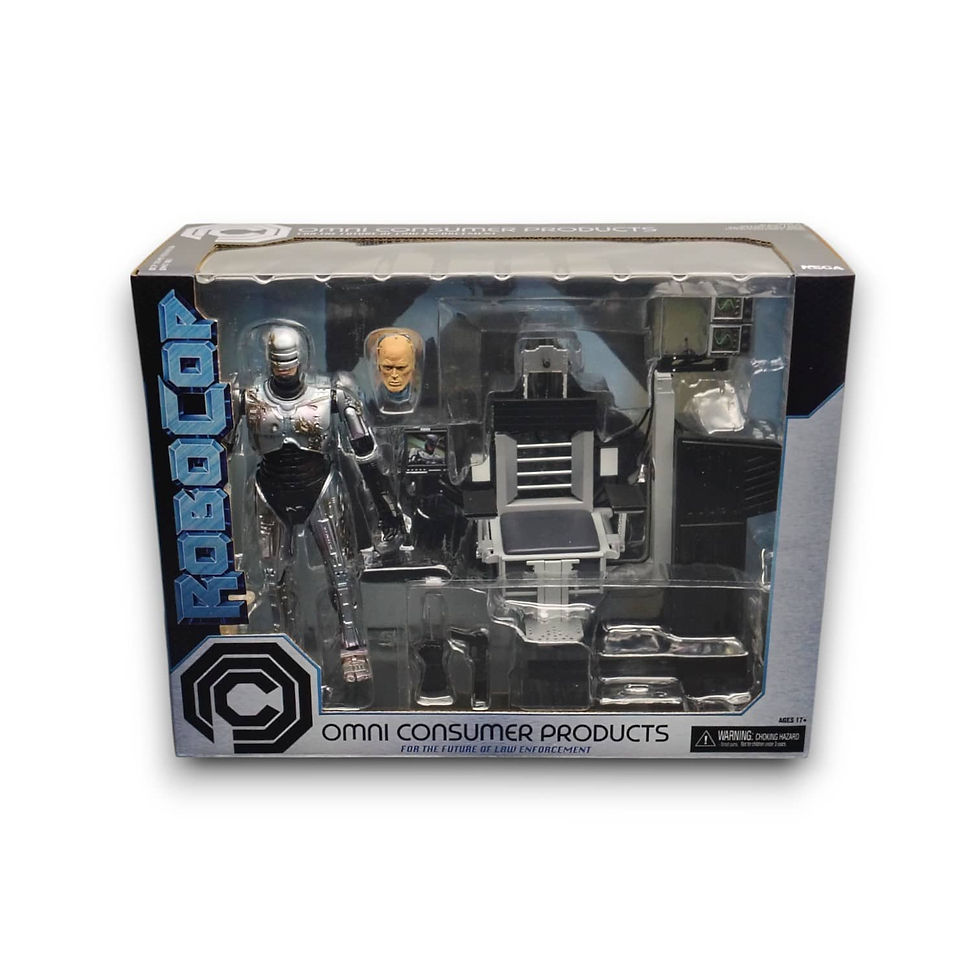 Thumbnail: Ultimate Robocop Battle Damaged Robocop with Chair Box Set (Neca)