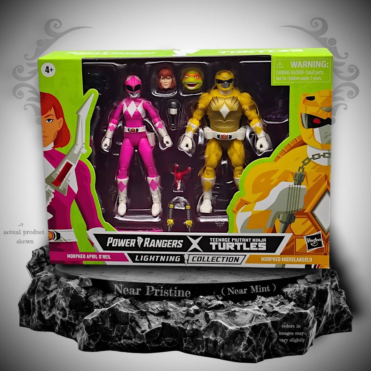 Power Rangers Lightning Collection PR x TMNT April O'Neal & Michelangelo 2pk